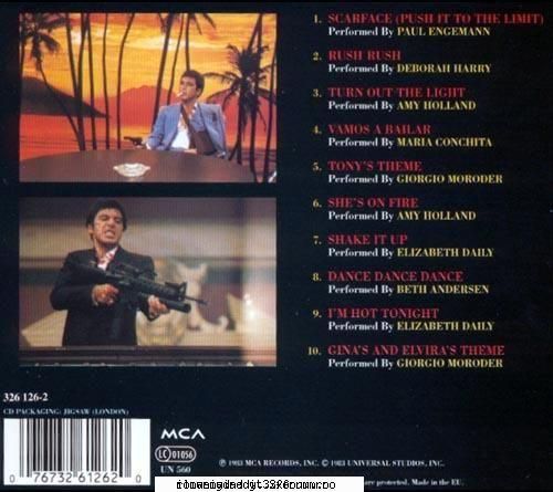 Scarface Soundtracks - 1. Scarface (Push It To The Limit) - Paul - International MP3's Albums